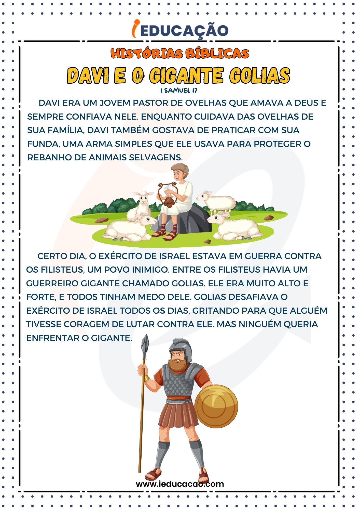 Histórias Bíblicas Infantil- História Davi e Golias