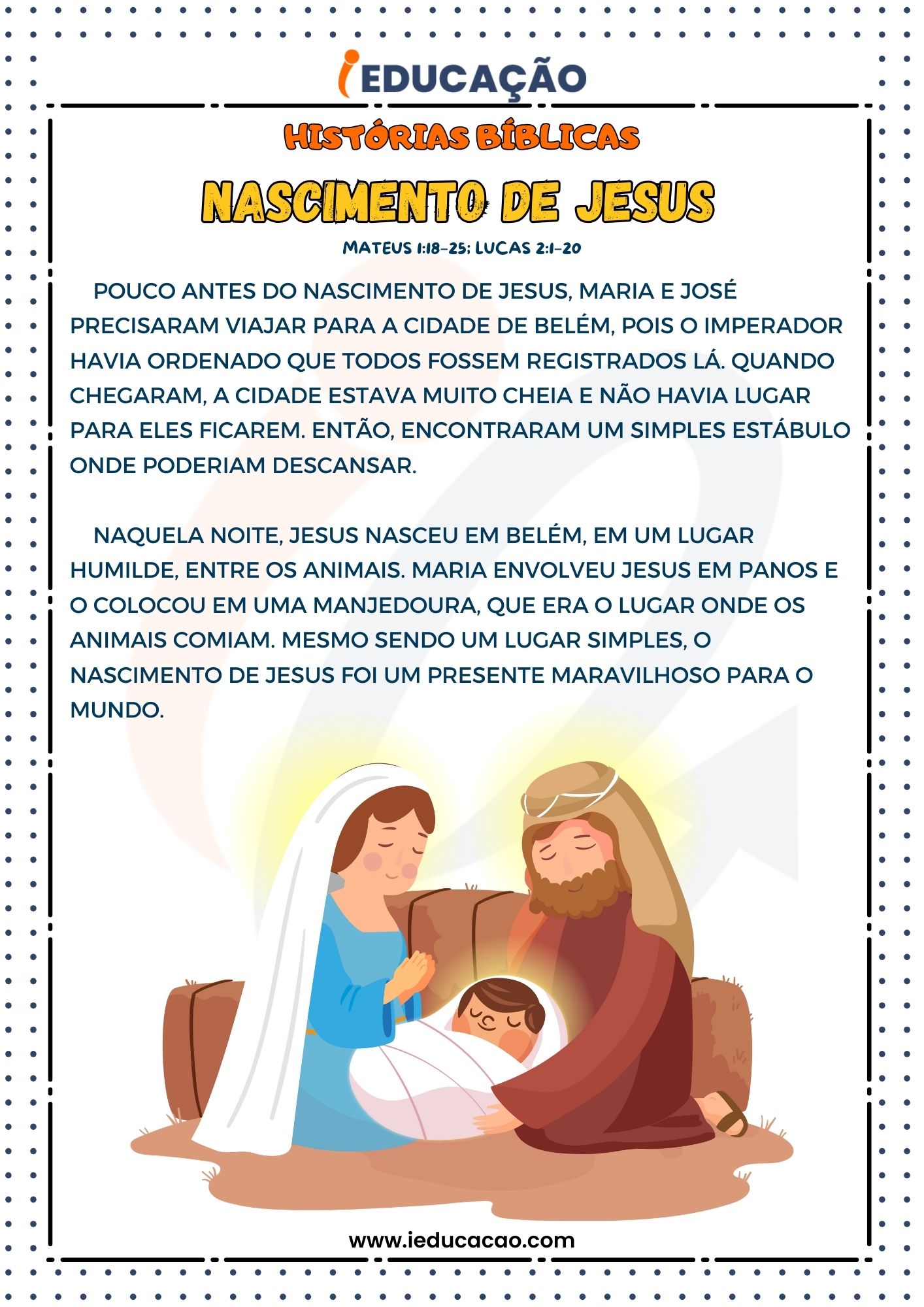 Histórias Bíblicas Infantil- História Nascimento de Jesus- parte 2