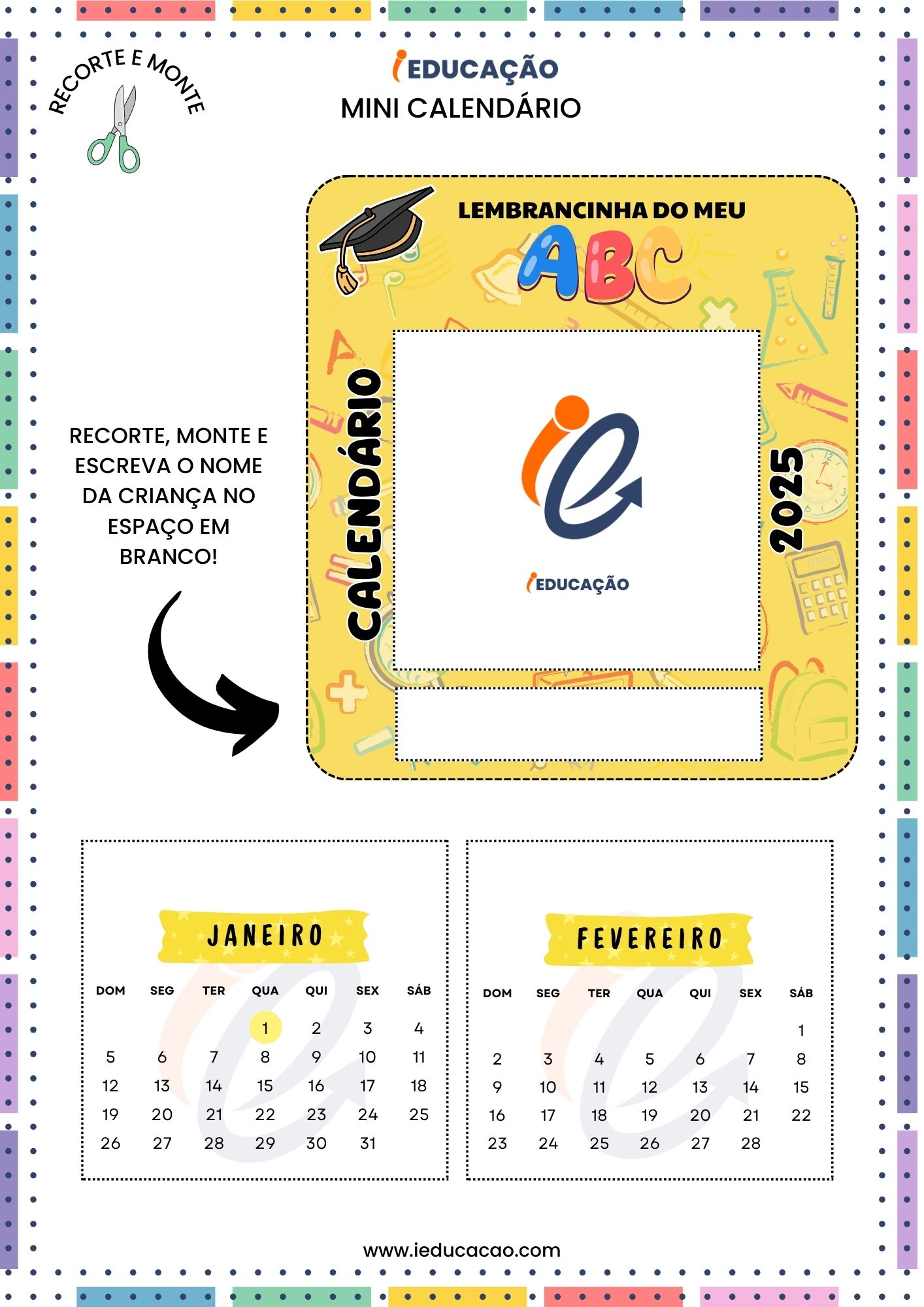 Lembrancinhas de Formatura ABC - Calendário 2025 para imprimir - mini calendário.jpg