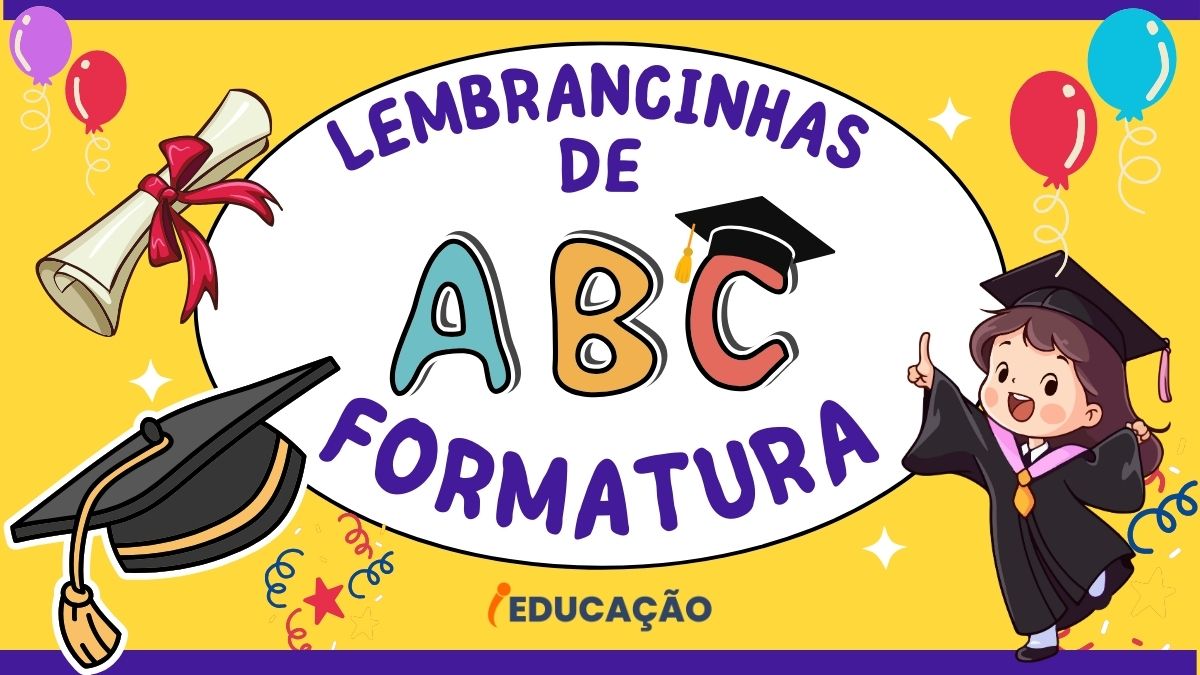 Lembrancinhas de Formatura ABC para Educação Infantil