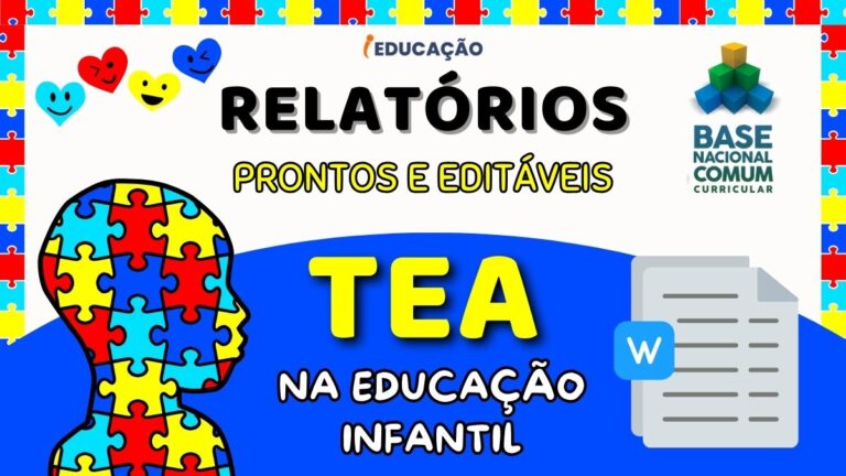 Relatórios de Alunos com Autismo na Educação Infantil - Relatório individual Educação Especial - Parecer Descritivo