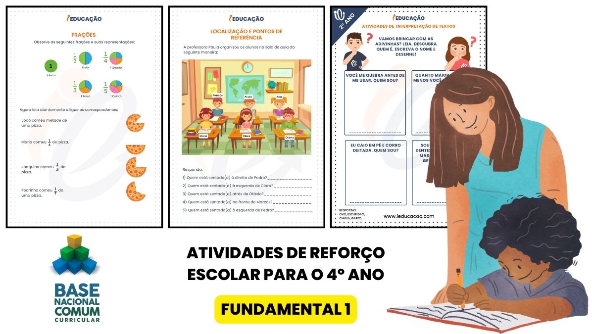 atividades de reforço escolar para o 4º ano - fundamental 1 iEducação