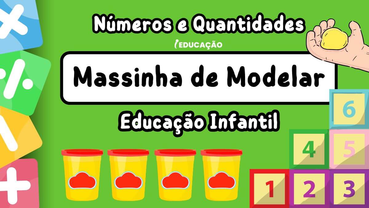 Aprendendo os Números e Quantidades com Massinha de Modelar