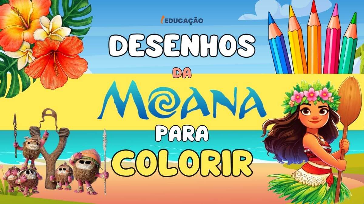 Desenhos da Moana para Colorir