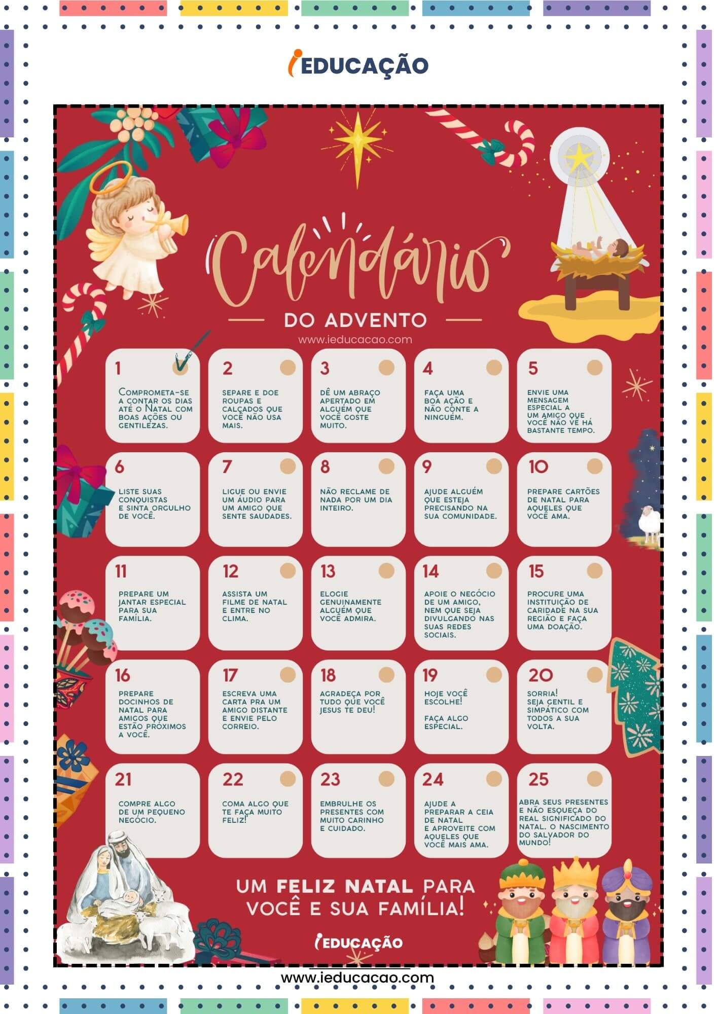 Lembrancinhas de Final de Ano: Calendário do Advento