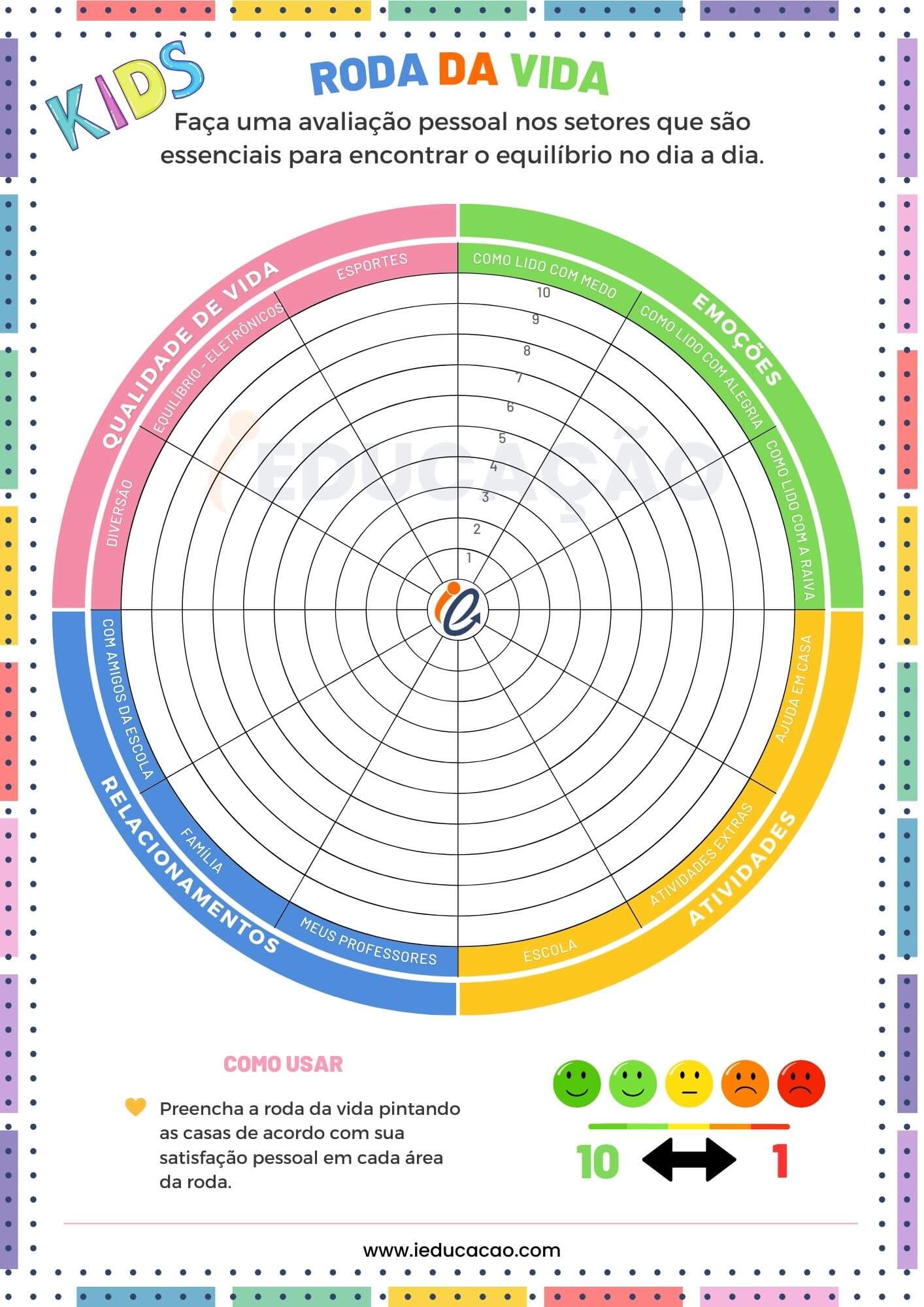 Roda da Vida para Crianças