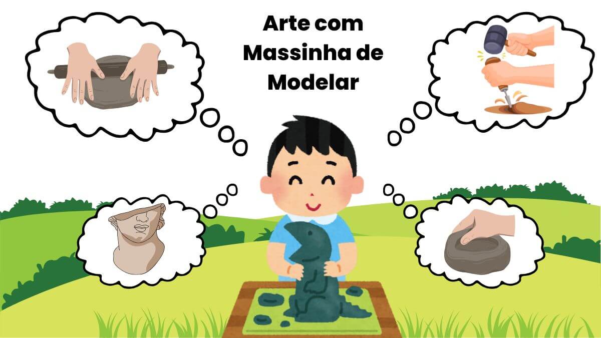 Atividades Lúdicas dos Animais com Massinha de Modelar - Fazendo Arte com Massinha de Modelar - Esculturas com Massinha de Modelar