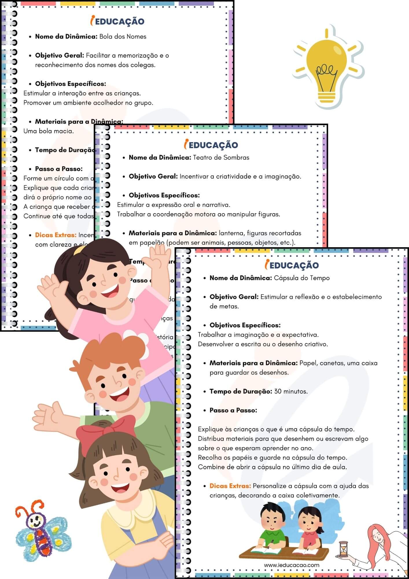 Dinâmicas Volta às Aulas para Educação Infantil - Kit Gratuito para baixar e imprimir