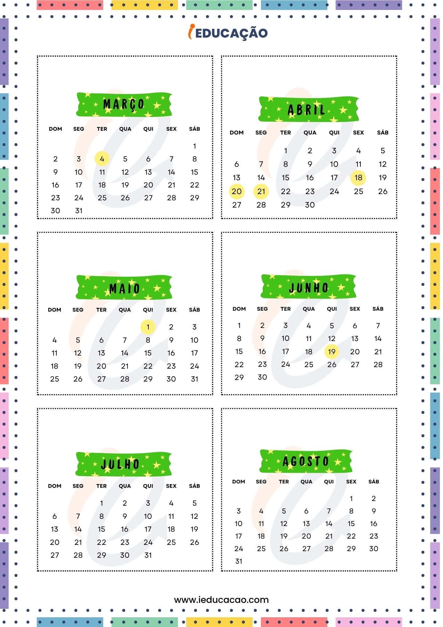 Mini _calendário para Imprimir como lembrança de volta às aulas - calendário 2025 - meses para imprimir