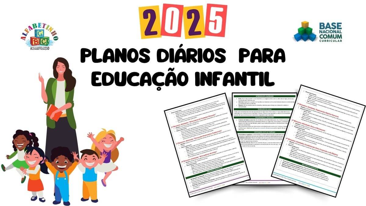 Planos Diário para Educação Infantil