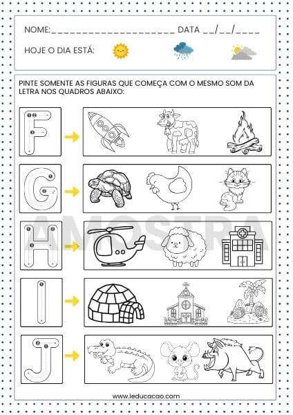 Amostra Gratis - Kit Atividades de Alfabetização do iEducação