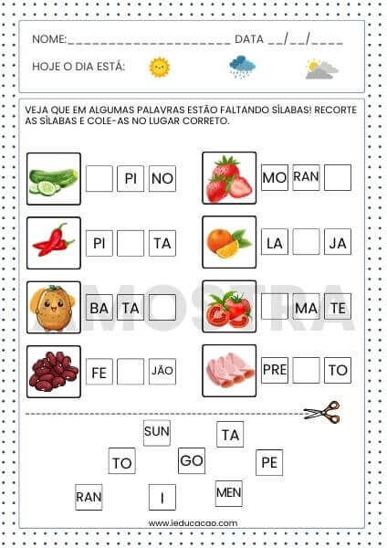 Amostra Gratis - Kit Atividades de Alfabetização do iEducação