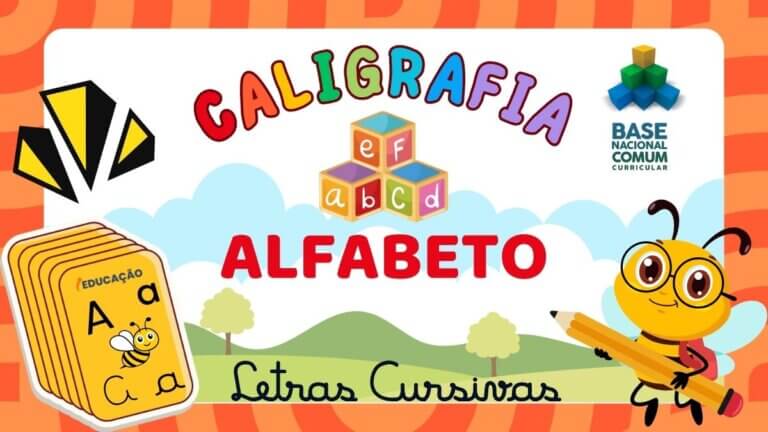 Alfabeto Cursivo para Imprimir e Treinar a Caligrafia - Letras Cursivas