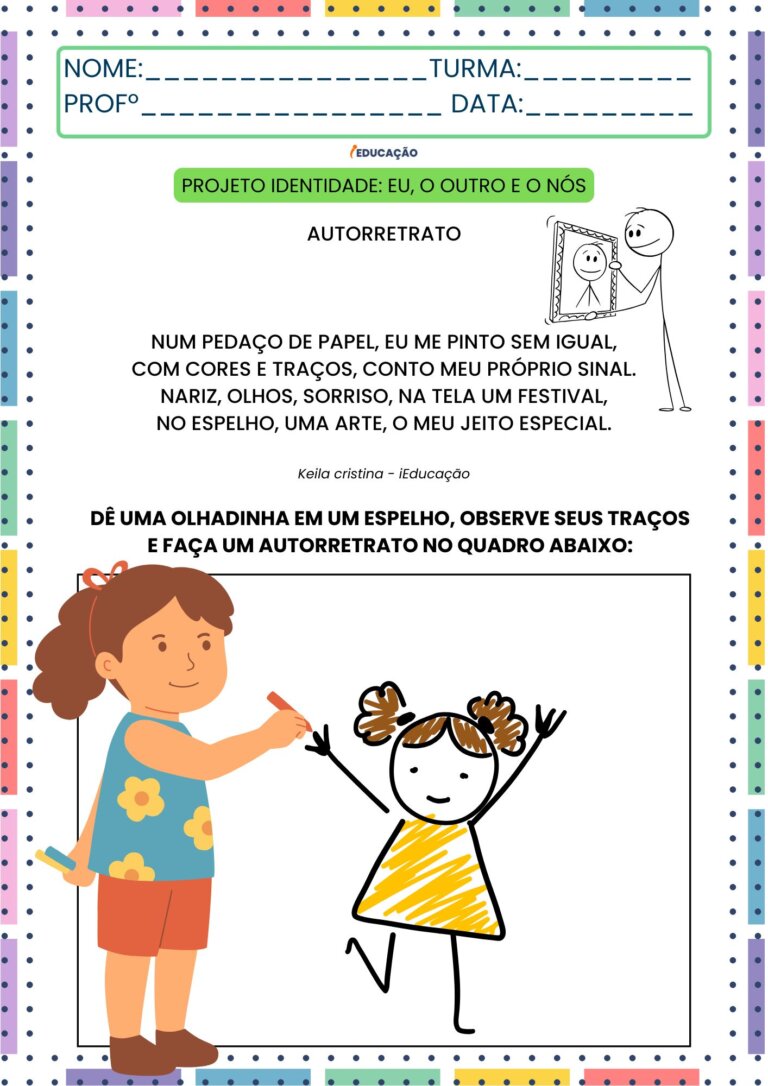 Atividade Quem Sou Eu Educação Infantil Alinhadas a BNCC
