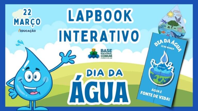 Lapbook Interativo do Dia da Água para Imprimir