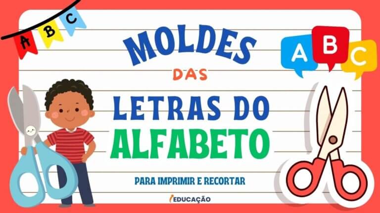 Molde de Letras do Alfabeto com Modelos para Imprimir e Recortar