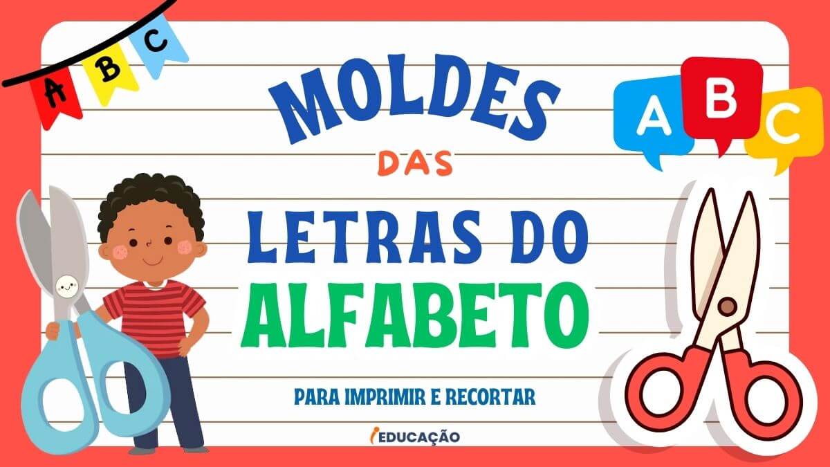 Molde de Letras do Alfabeto com Modelos para Imprimir e Recortar