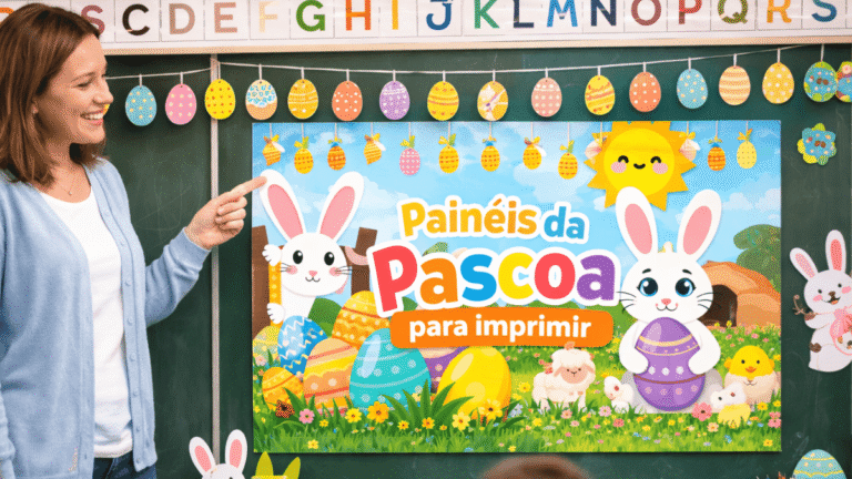 Painel de Páscoa com Ideias Incríveis para Imprimir