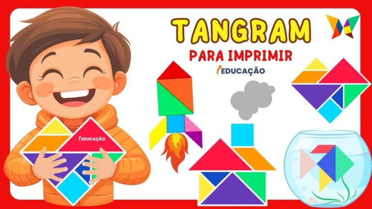 Tangram para Imprimir do iEducação
