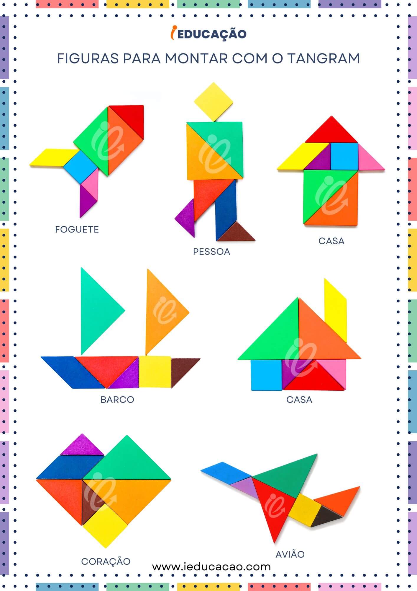 Tangram Para Imprimir Com Ideias Incr veis Para Montar