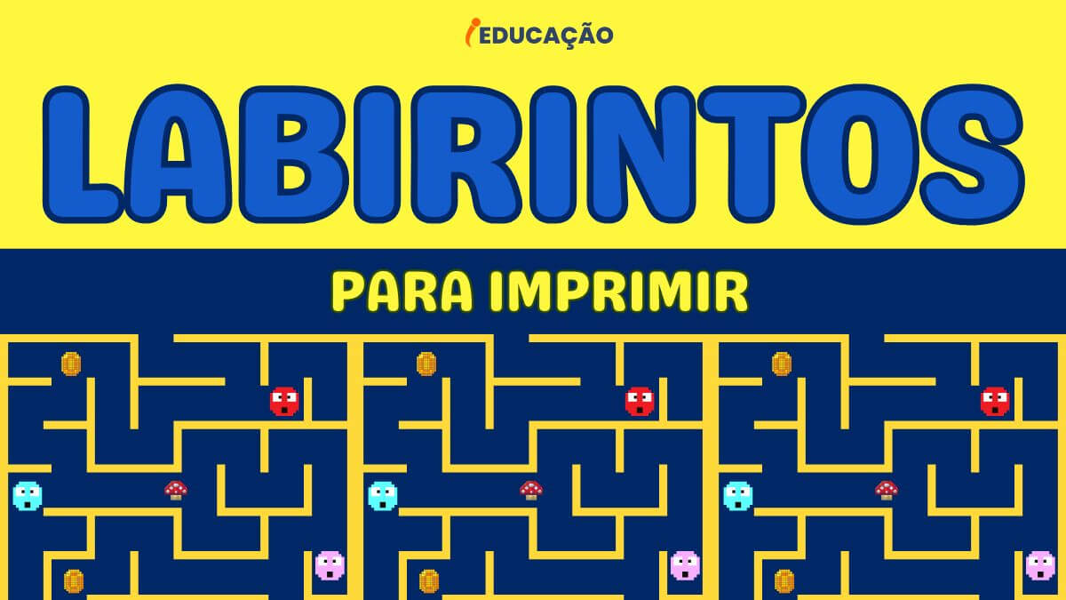 Labirintos para Imprimir e Desenvolver Habilidades Cognitivas - Capa de Atividades lúdicas com labirintos