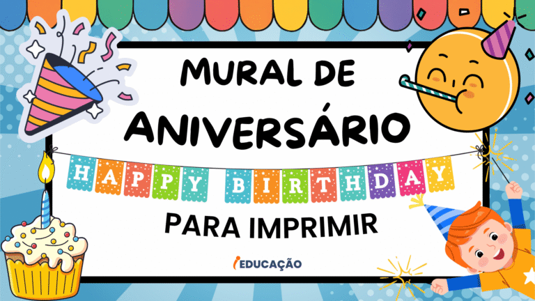Mural de Aniversariantes da Turma para Imprimir