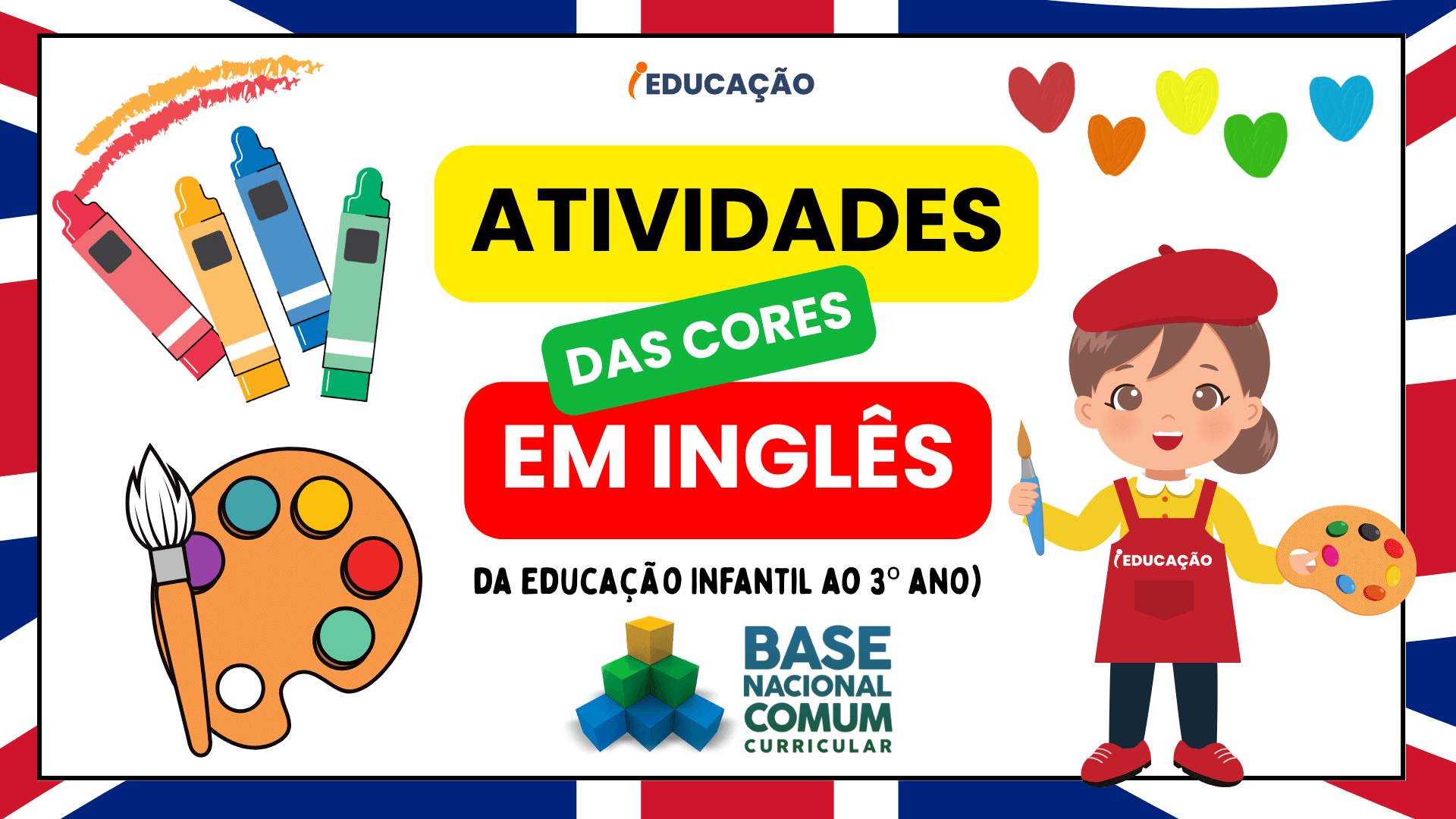 Atividades das Cores em Inglês para os Anos Iniciais. Atividades de Inglês