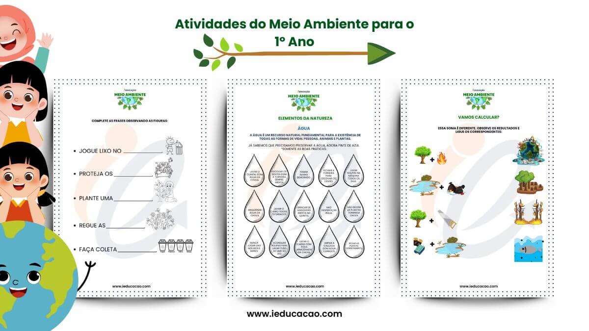 Semana do Meio Ambiente para o Fundamental 1 (1º ao 5º ano) - iEducação Atividades para a semana do Meio Ambiente para o 1º Ano