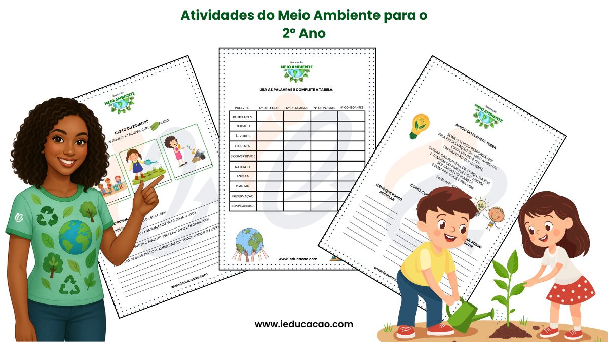 Semana do Meio Ambiente para o Fundamental 1 (1º ao 5º ano) - iEducação Atividades para a semana do Meio Ambiente para o 2º Ano