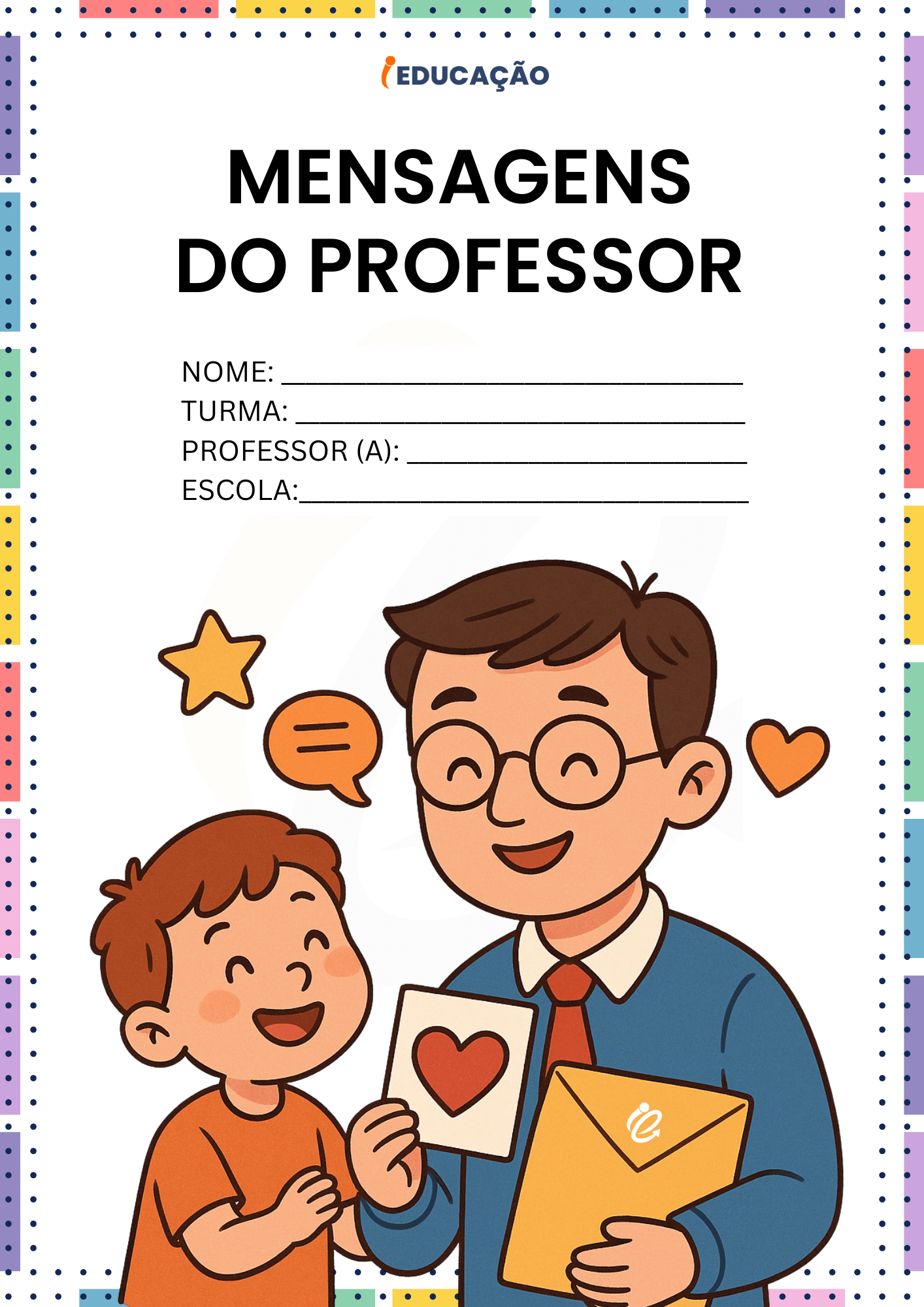 Modelos de Portfólio para Educação Infantil com PDF Gratuito - iEducação Modelos de Portfólio para Educação Infantil - Mensagens do Professor