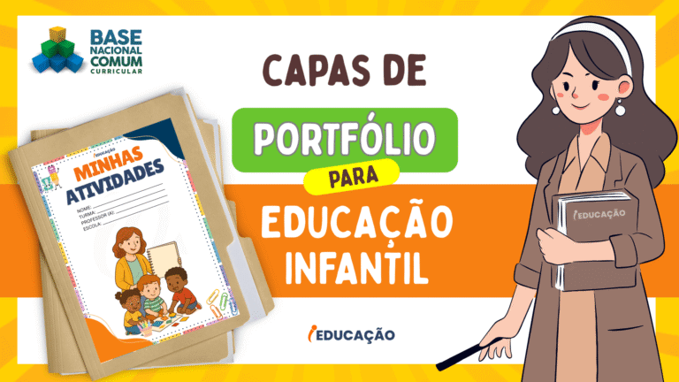 Modelos de Portfólio para Educação Infantil com PDF Gratuito