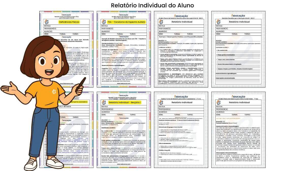 Ficha do Aluno com Modelos Prontos Para Imprimir - iEducação Relatório Individual do Aluno