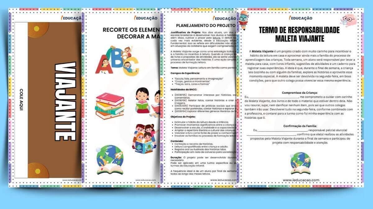 Atividades Lúdicas de Leitura e Interpretação - iEducação Atividades Lúdicas de Leitura - Maleta Viajante para Leitura Infantil