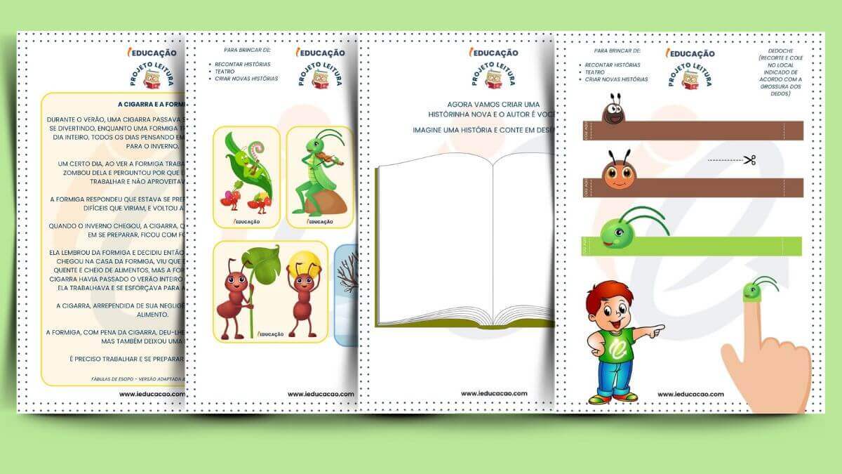 Atividades Lúdicas de Leitura e Interpretação - iEducação Atividades Lúdicas de Leitura - Projeto de Leitura para Educação Infantil_