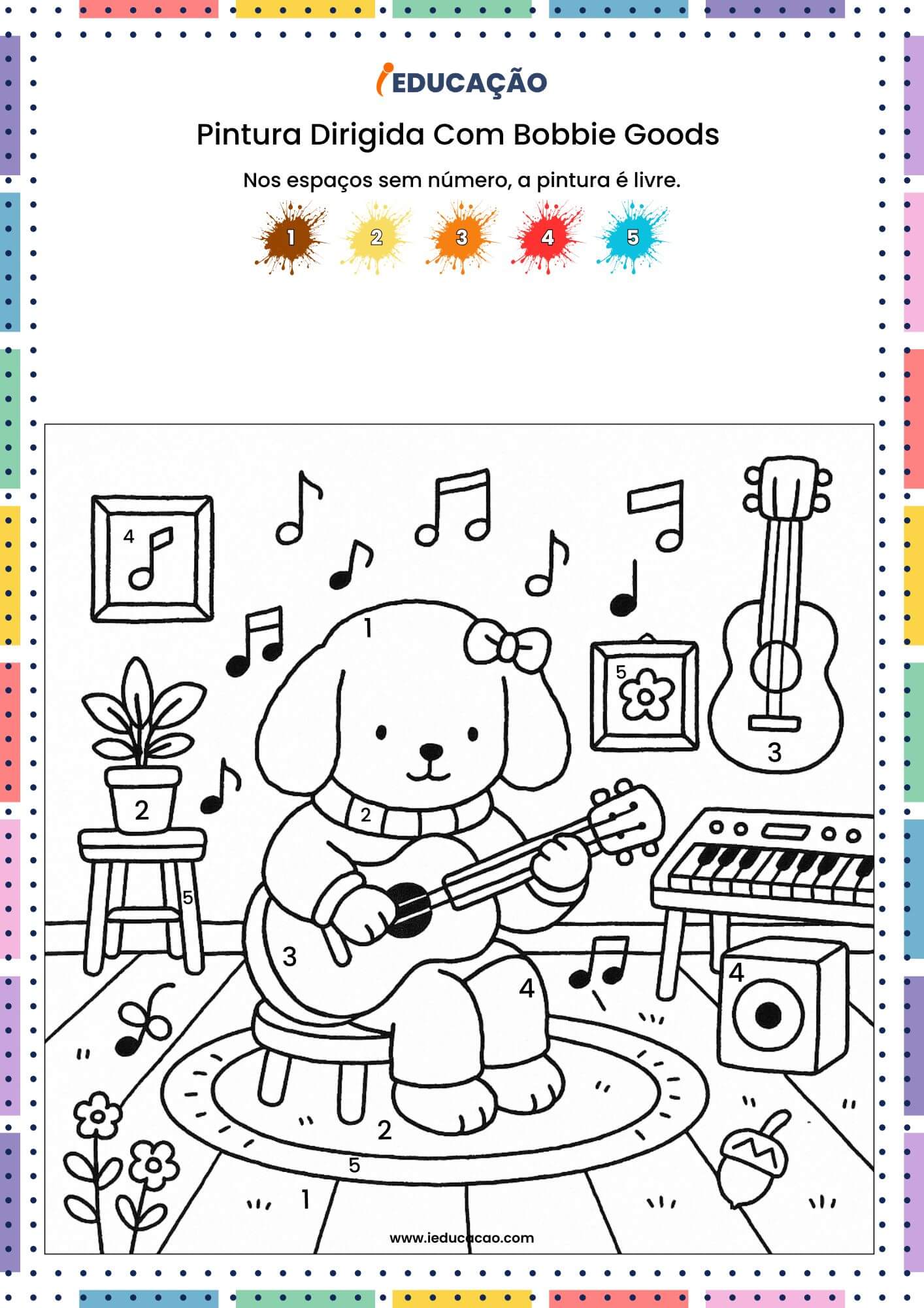 Pintura Dirigida Com Bobbie Goods para Colorir - iEducação Bobbie Goods para Colorir - Bichinho Fofinho