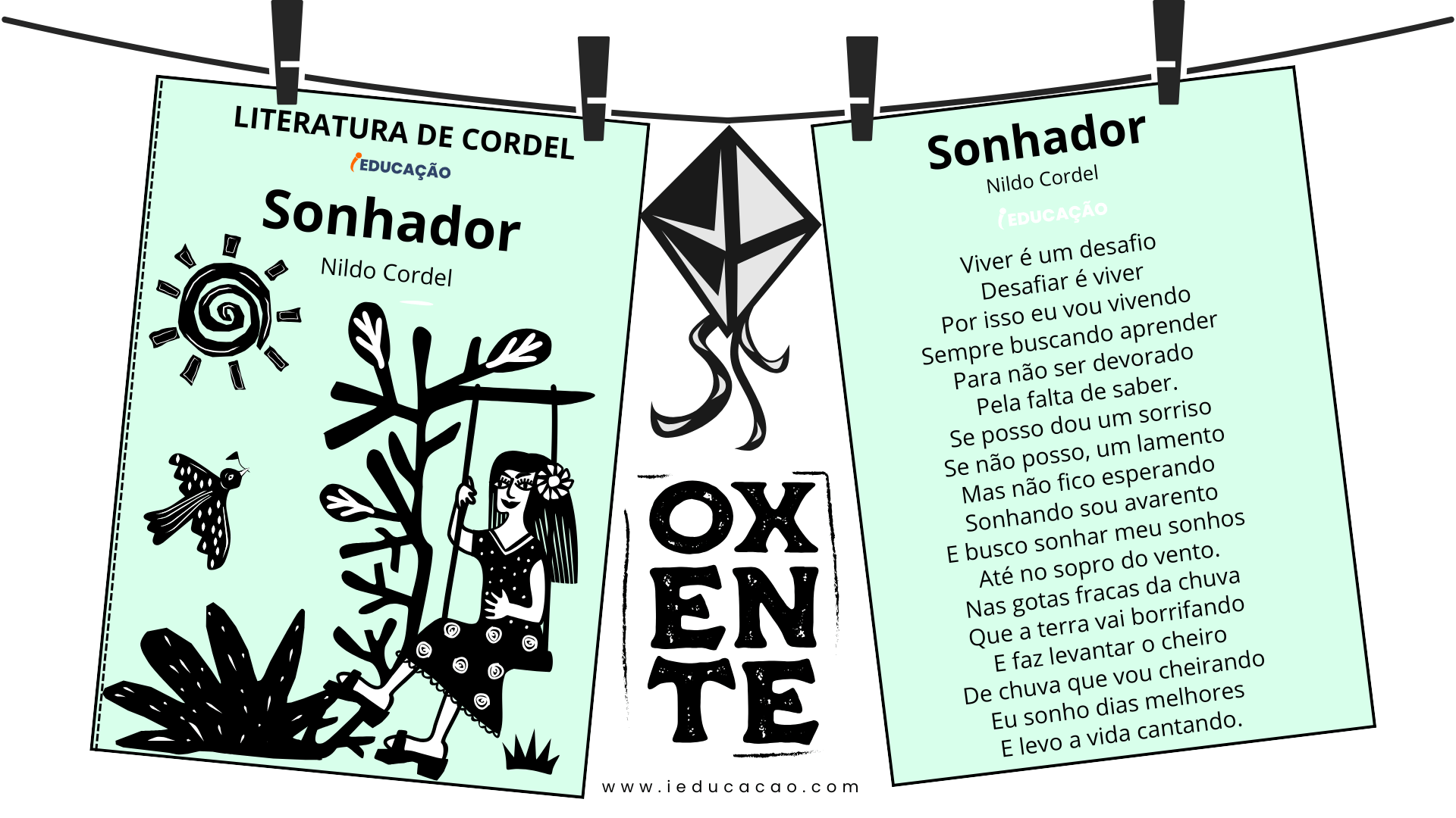 Atividades Lúdicas de Cordéis Nordestinos para Projeto Literário - iEducação Cordel Para Copiar, de Nildo Cordel - Cordel nordestino para imprimir - literatura de cordel