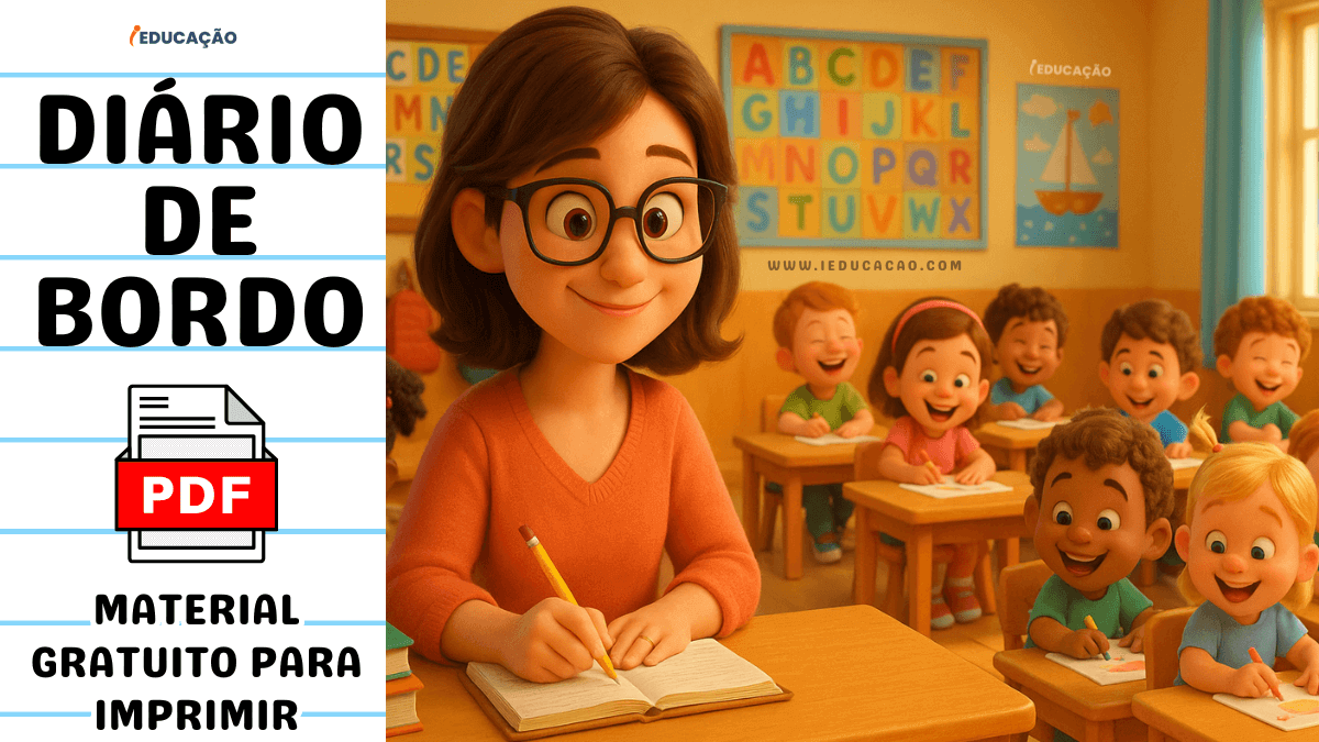 Diário de Bordo na Educação Infantil para Imprimir - iEducação Diário de Bordo na Educação Infantil - Diário de Bordo Para Imprimir em PDF grátis