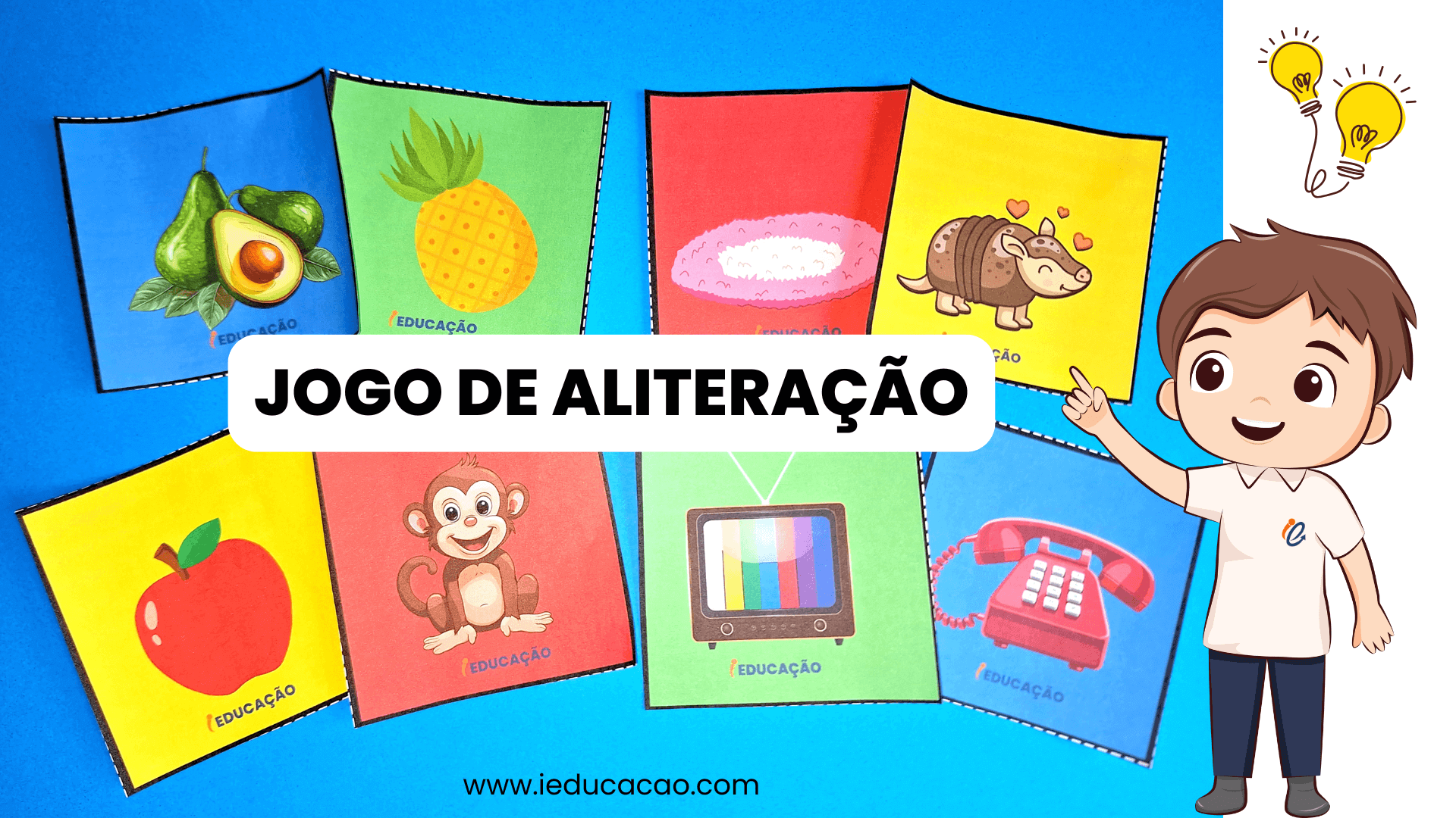 Jogos de Consciência Fonológica Para Imprimir - iEducação Jogo de Aliteração com as Letras Iniciais - Jogos de Consciência Fonológica para Alfabetização