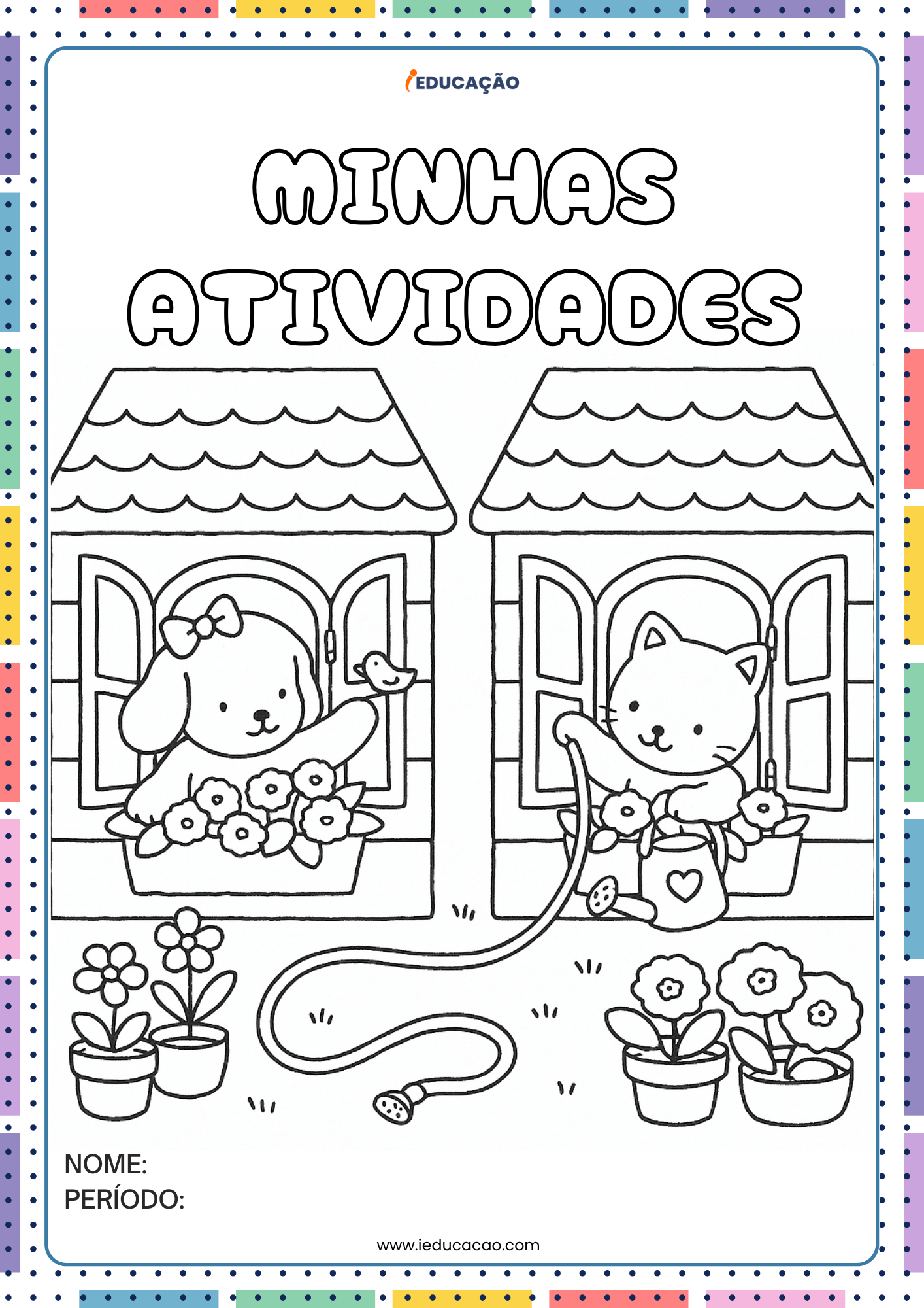 Capa Minhas Atividades com Desenhos Bobbie Goods para imprimir