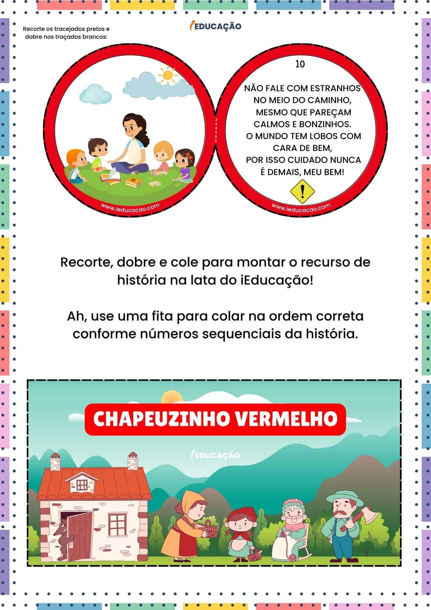 História na Lata: Chapeuzinho Vermelho e o Lobo Mau - iEducação História na Lata_ Chapeuzinho Vermelho e o Lobo Mau - História da chapeuzinho vermelho 4