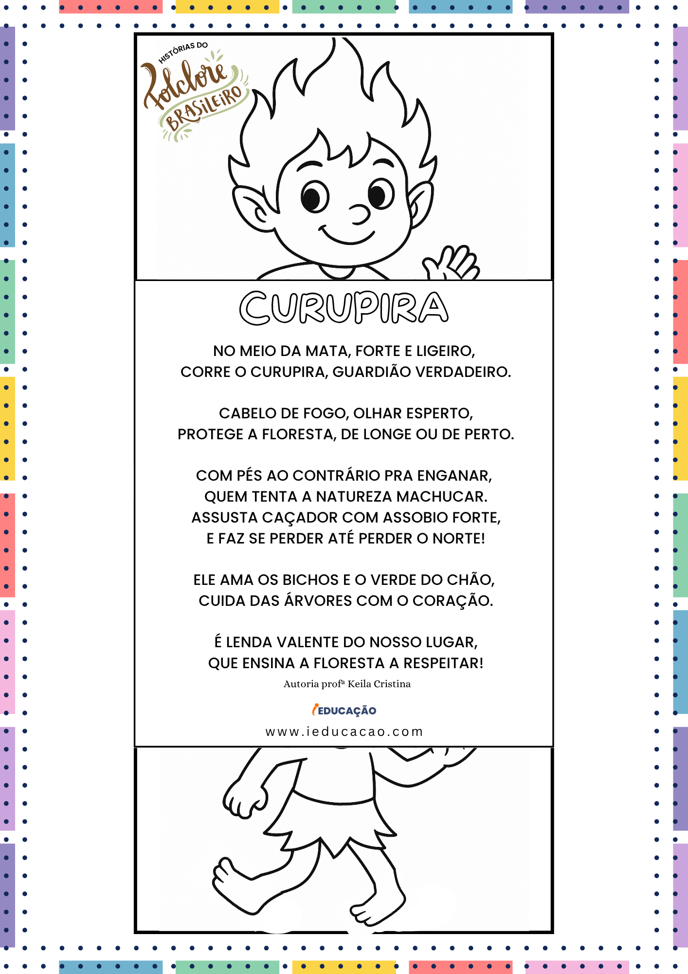 Histórias do Folclore Brasileiro Para Ler com as Crianças - iEducação Histórias do Folclore Brasileiro - História do Curupira - Lendas do Folclore