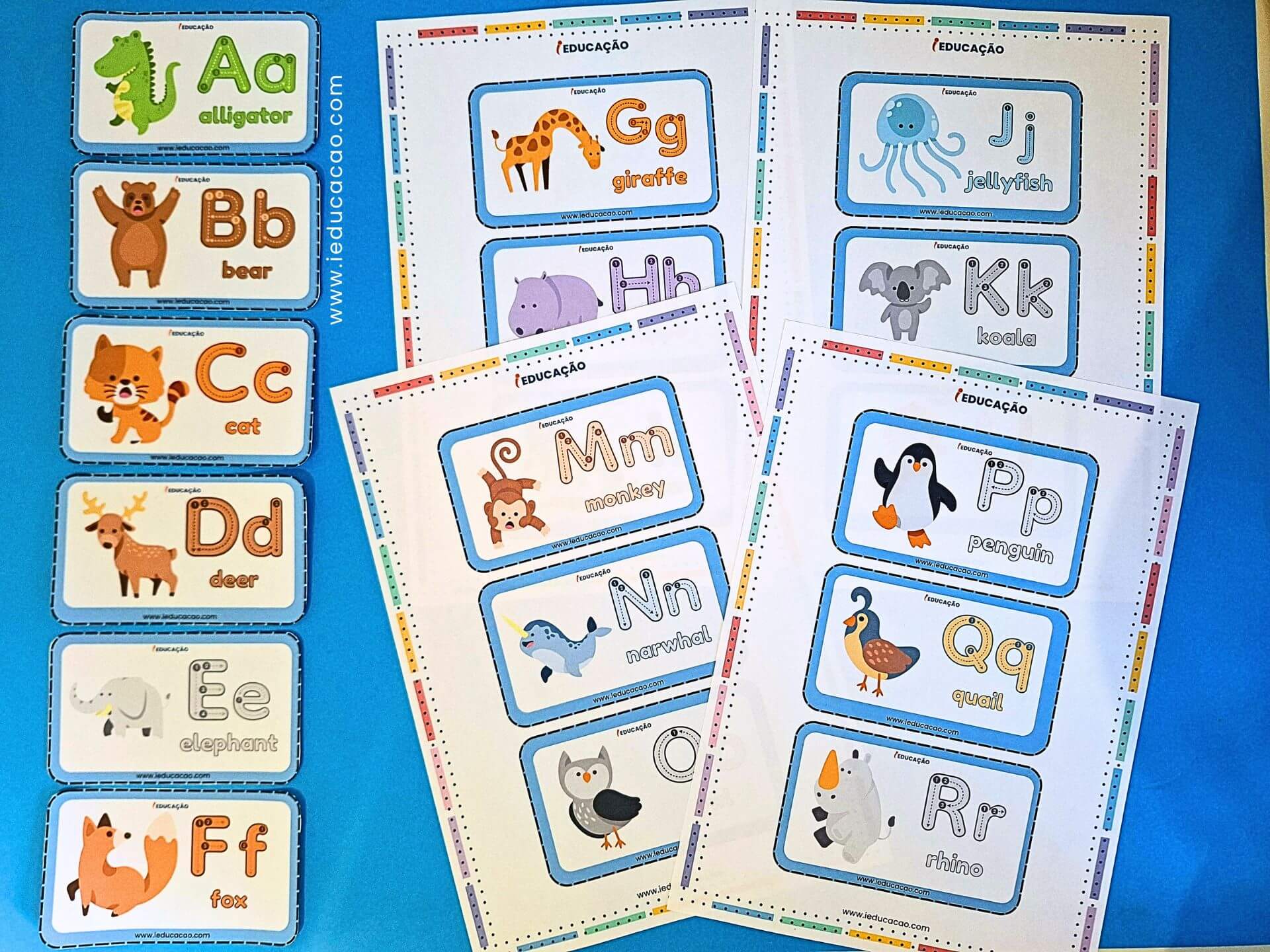 Jogo das Letras do Alfabeto para Alfabetização - iEducação Jogos do Alfabeto em Inglês para imprimir - jogo pedagógico das letras do alfabeto ilustrado.