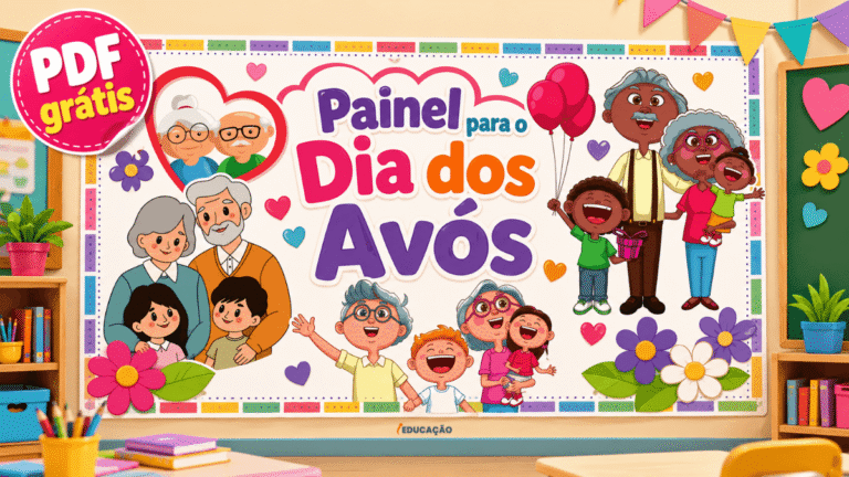 Painel Dia dos Avós Com Plano de Aula Para o Dia 26 de Julho
