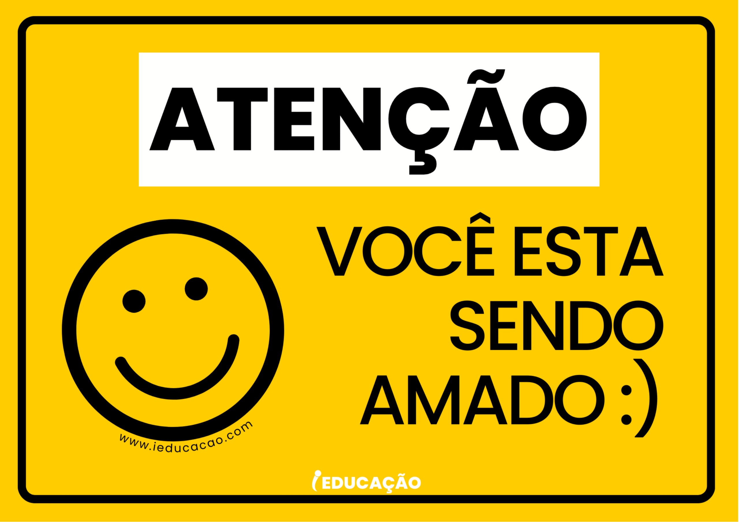 Cartaz Setembro Amarelo - Decoração para Setembro Amarelo