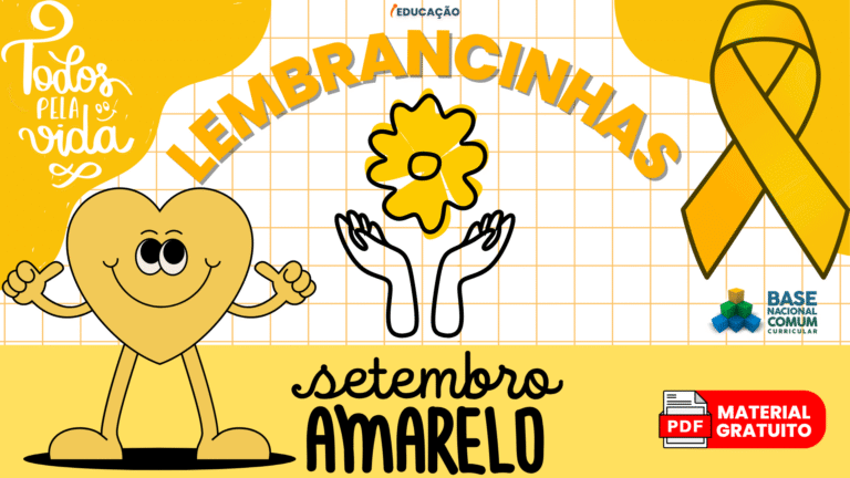 Ideias de Lembrancinhas Setembro Amarelo para Imprimir e montar