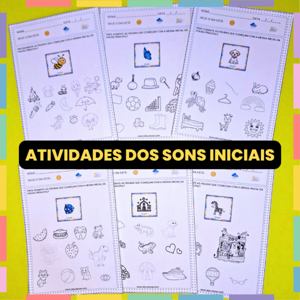 Desenvolvendo a Consciência Fonológica - Atividades da Apostila 3 - Capa Foto Caseira - Atividades de Alfabetização