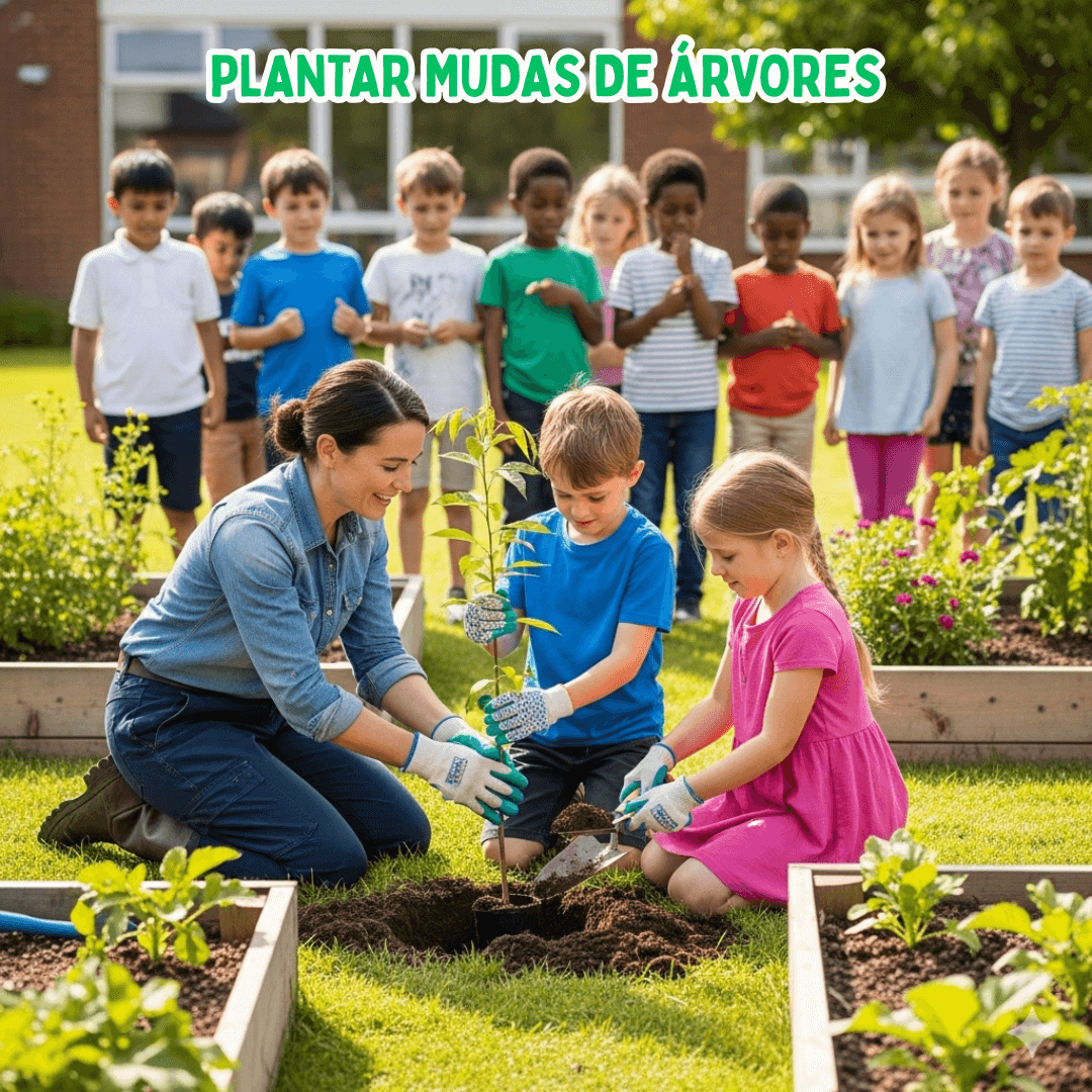 Plantar Mudas de Árvores - Atividades Lúdicas para o Dia da Árvore 