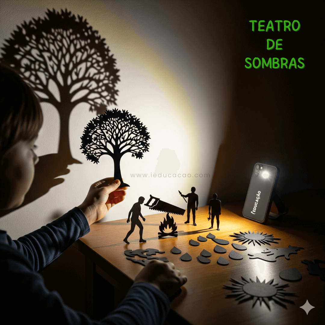 Teatro de Sombras com História do Dia da Árvore -  - Atividades Lúdicas para o Dia da Árvore 