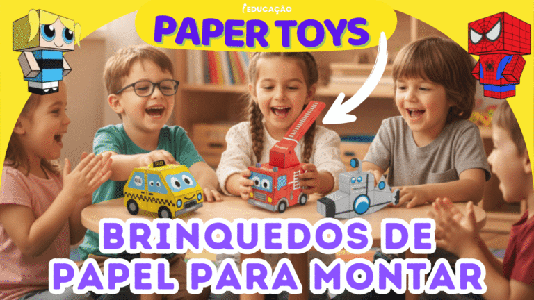 10 Paper Toys: Brinquedos de papel para Montar nas Férias Escolares