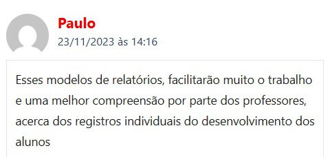 Prova Social do Relatório Individual do Aluno - iEducação.